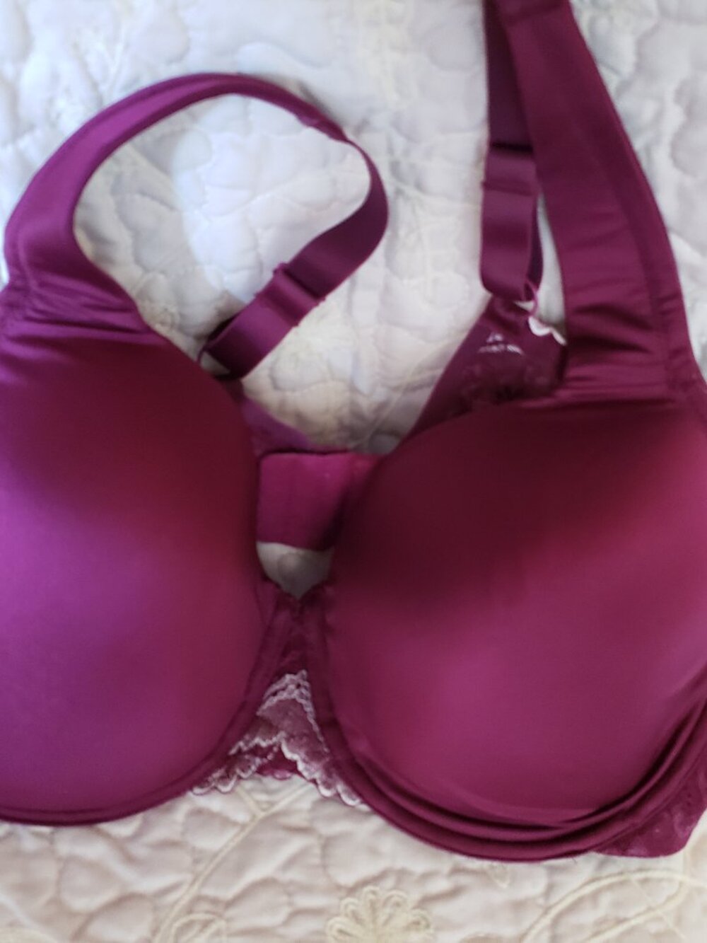 BNWoT BREEZIES intimates luminous purplicious / gold lace (40D)